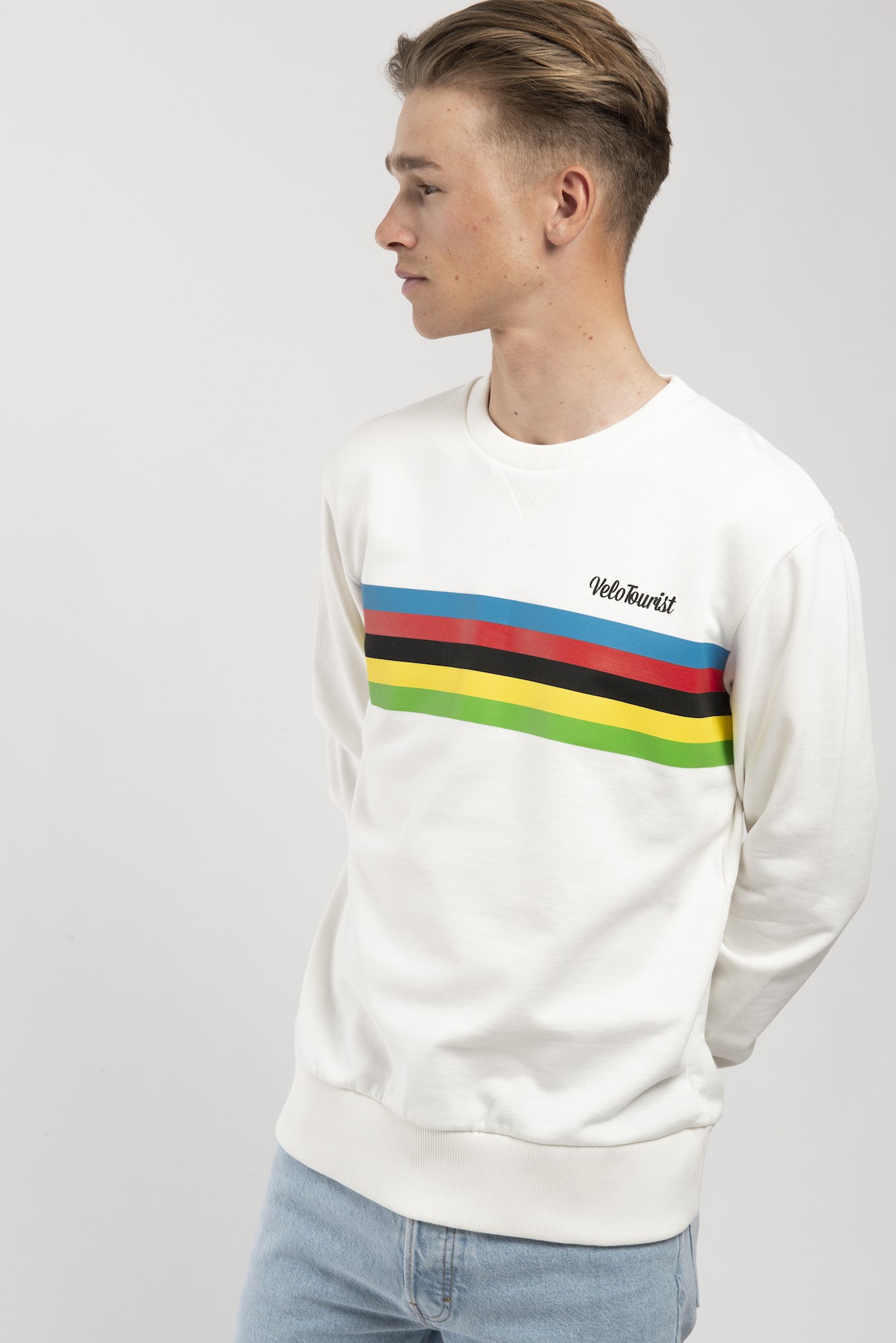 Productiecentrum verhouding Brawl Antwrp X UCI X Santini Sweater - Off-white - Crapule de Luxe